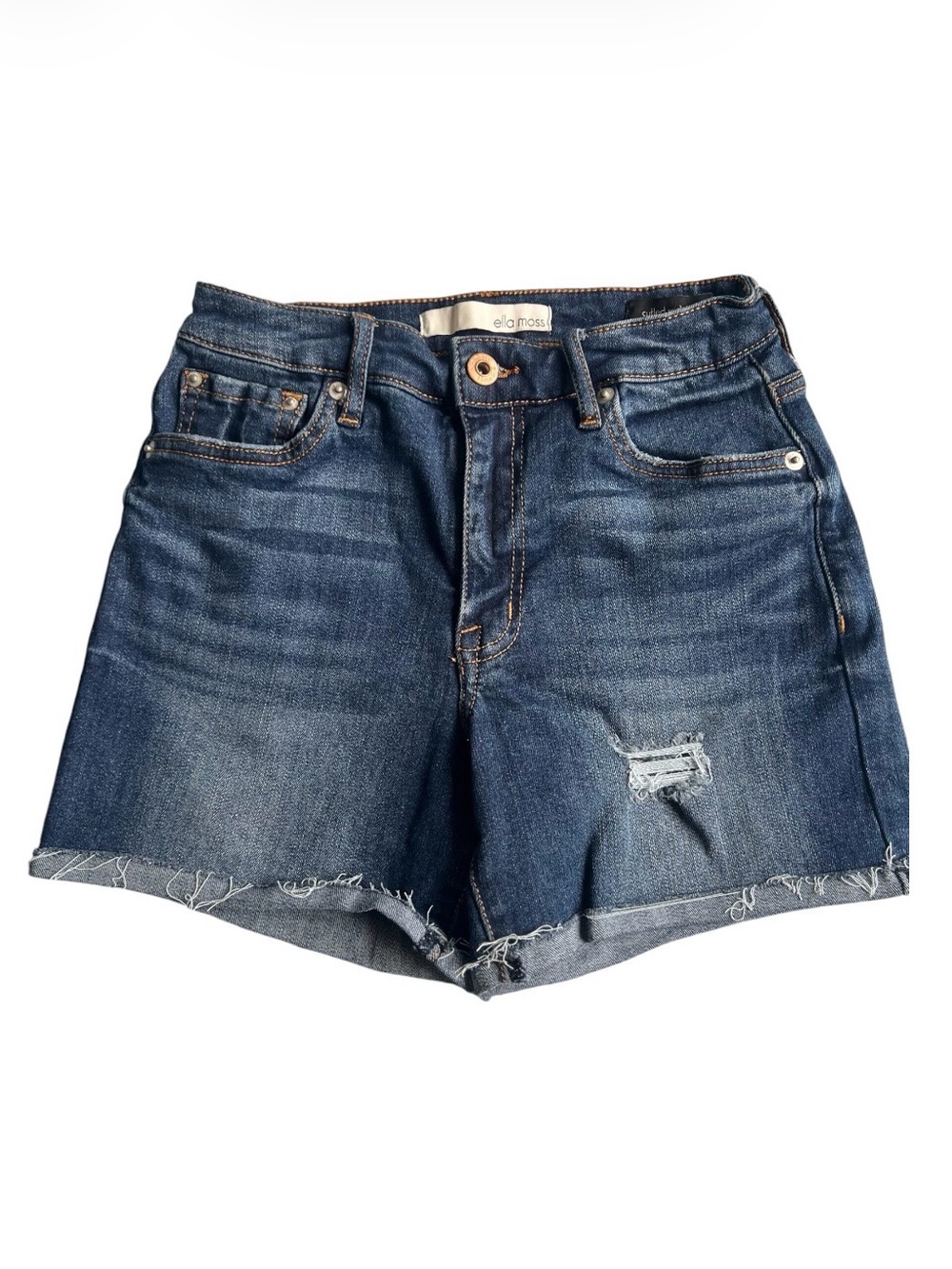 Ella Moss Indigo Distressed Denim Cutoff Shorts